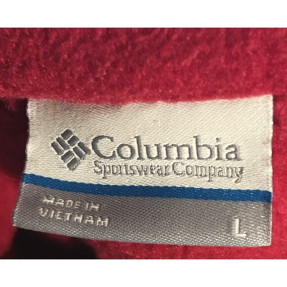 Columbia Benton Springs Full Zip Fleece Beet Pink Jacket Women's Large - Picture 6 of 7